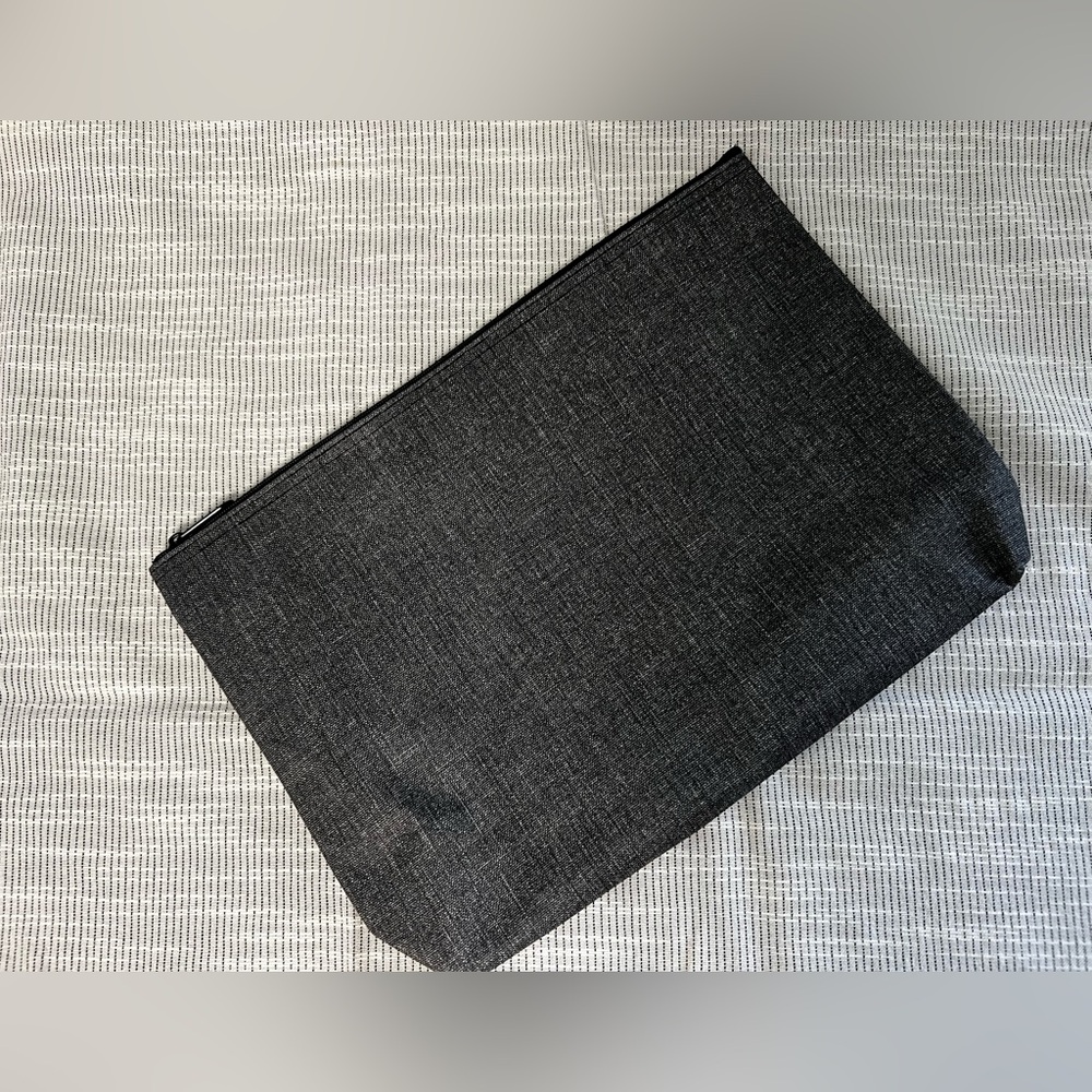 Thirty-One Charcoal Zippered Pouch
